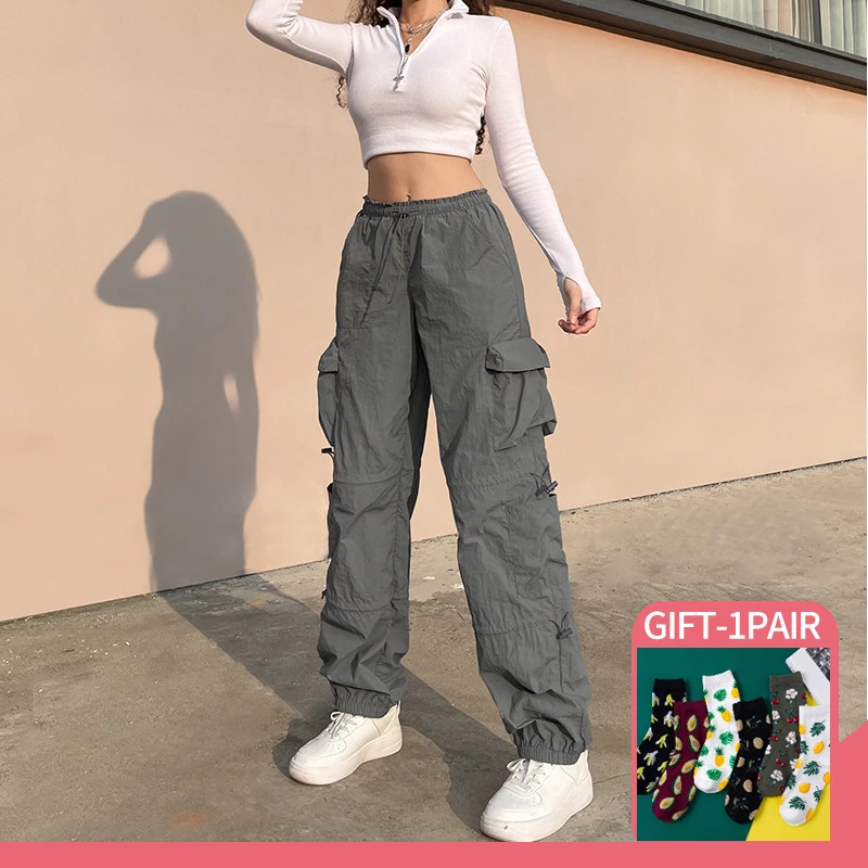 Solid Hippie Y2K Loose Sweatpants Drawstring Low Waist Casual Baggy Joggers Women Patchwork Pockets Black Cargo Pants
Solid Hippie Y2K Loose Sweatpants Drawstring Low Waist Casual Baggy Joggers Women Patchwork Pockets Black Cargo Pants