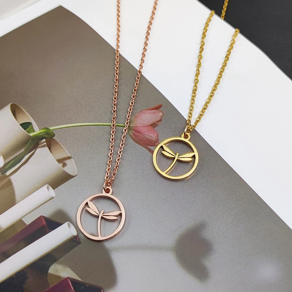Korea Fahion Insect Dragonfly Necklace Stainless Steel Hollow Pendant Necklace for Women Trendy Style Chain Choker Jewelry Gifts
Korea Fahion Insect Dragonfly Necklace Stainless Steel Hollow Pendant Necklace for Women Trendy Style Chain Choker Jewelry Gifts