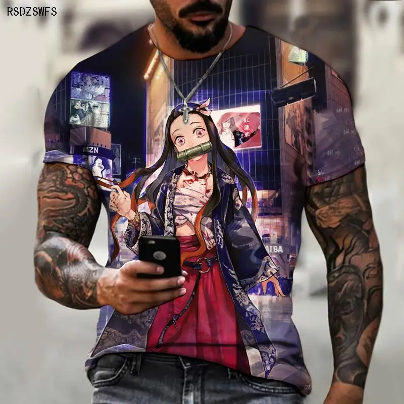 Летняя мужская футболка с мультипликационным аниме призраком Slayer 3D стерео Blusa Masculina Maillot 2022 Dreirad Erwachsene Top
Летняя мужская футболка с мультипликационным аниме призраком Slayer 3D стерео Blusa Masculina Maillot 2022 Dreirad Erwachsene Top