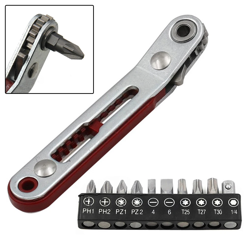 Mini Ratchet Wrench Screwdriver Drive Socket Hex Screwdriver Bit Dual-Drive Head Elbow Head Ratchet Wrench Tool With Two Heads
Mini Ratchet Wrench Screwdriver Drive Socket Hex Screwdriver Bit Dual-Drive Head Elbow Head Ratchet Wrench Tool With Two Heads