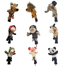 Cute cartoon animals Golf Club Head Covers Wood Head covers Driver Cover Plush doll protective cover