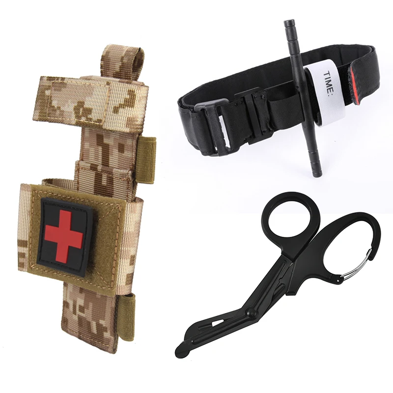 Tactical Molle Medical EDC Pouch EMT Emergency Bandage Tourniquet Scissors IFAK Pouch First Aid Kit Survival Bag Military Pack 
Tactical Molle Medical EDC Pouch EMT Emergency Bandage Tourniquet Scissors IFAK Pouch First Aid Kit Survival Bag Military Pack