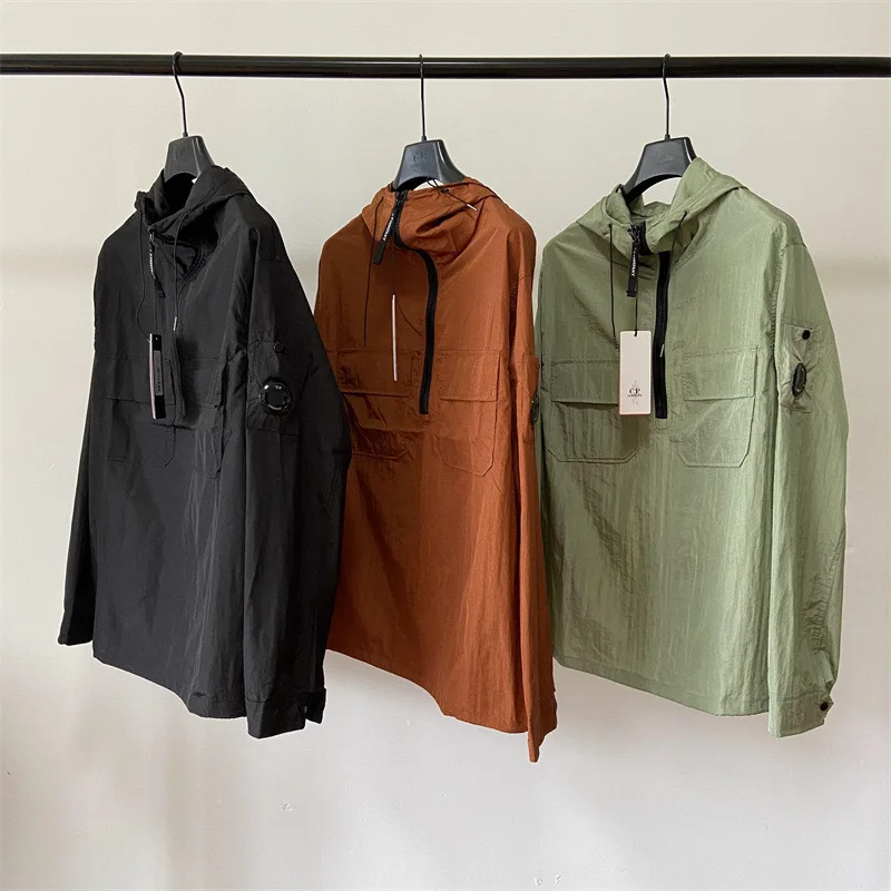 CP New COMPANYS Casual Metallic Nylon Jacket Half Zipper Windbreaker Loose Nylon Hooded Jacket
CP New COMPANYS Casual Metallic Nylon Jacket Half Zipper Windbreaker Loose Nylon Hooded Jacket