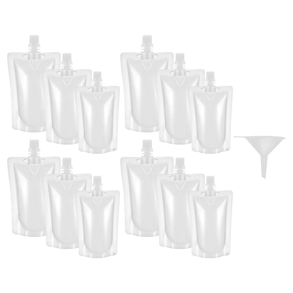 Self-supporting Nozzle Bag Beverage Packaging Clear Drinks Reusable Plastic Flask Soy Milk Bags Juice Packing Flasks 
Self-supporting Nozzle Bag Beverage Packaging Clear Drinks Reusable Plastic Flask Soy Milk Bags Juice Packing Flasks