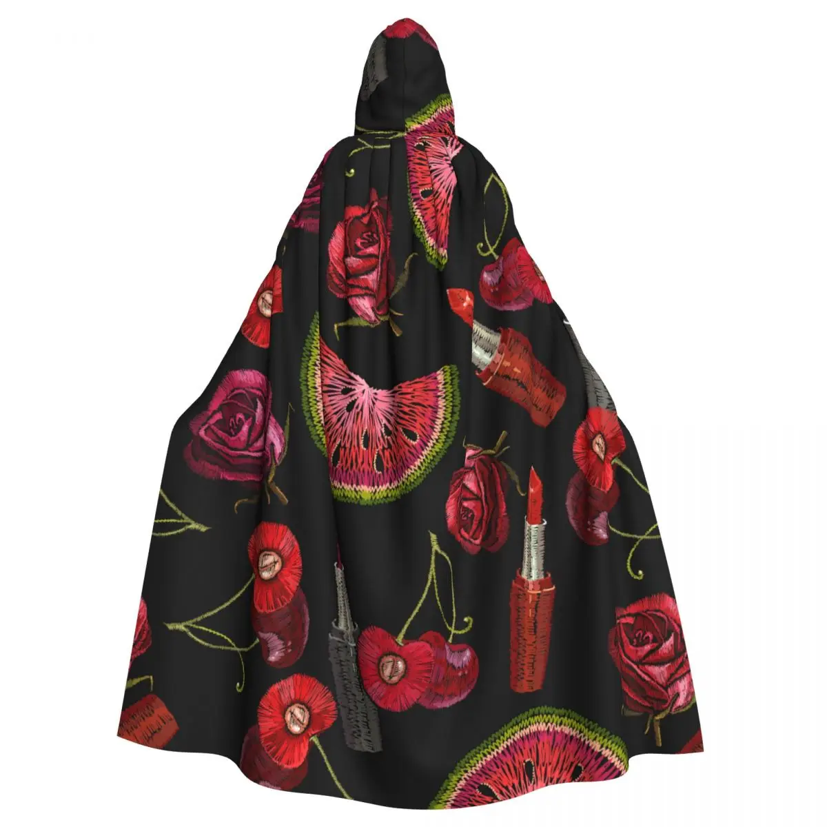 Embroidery Cherry And Summer Flowers Hooded Cloak Polyester Unisex Witch Cape Costume Accessory
Embroidery Cherry And Summer Flowers Hooded Cloak Polyester Unisex Witch Cape Costume Accessory