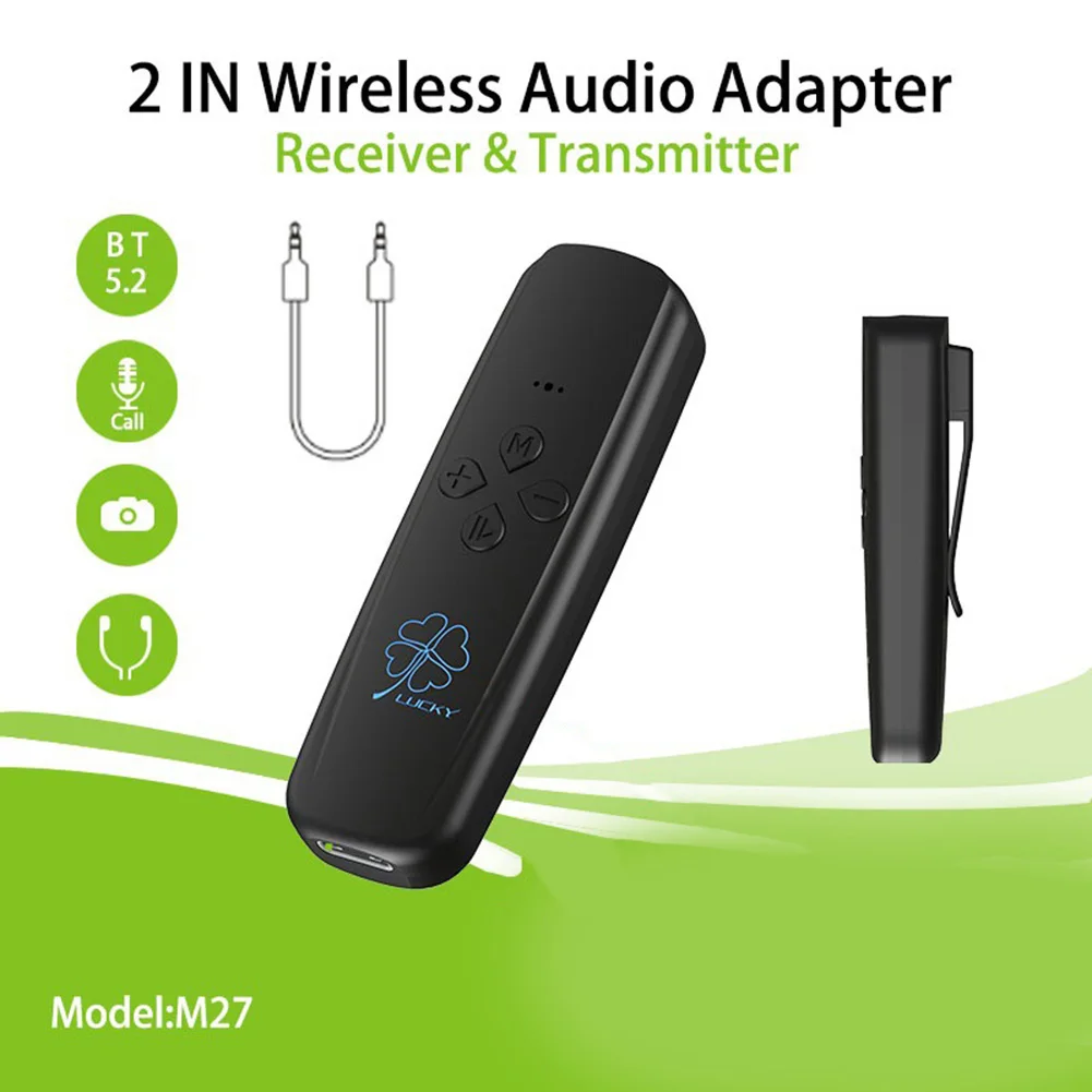 USB Wireless BT-compatible 5.2 Transmitter Receiver 2in1 Car Audio Adapter Car Electronics Accessories
USB Wireless BT-compatible 5.2 Transmitter Receiver 2in1 Car Audio Adapter Car Electronics Accessories