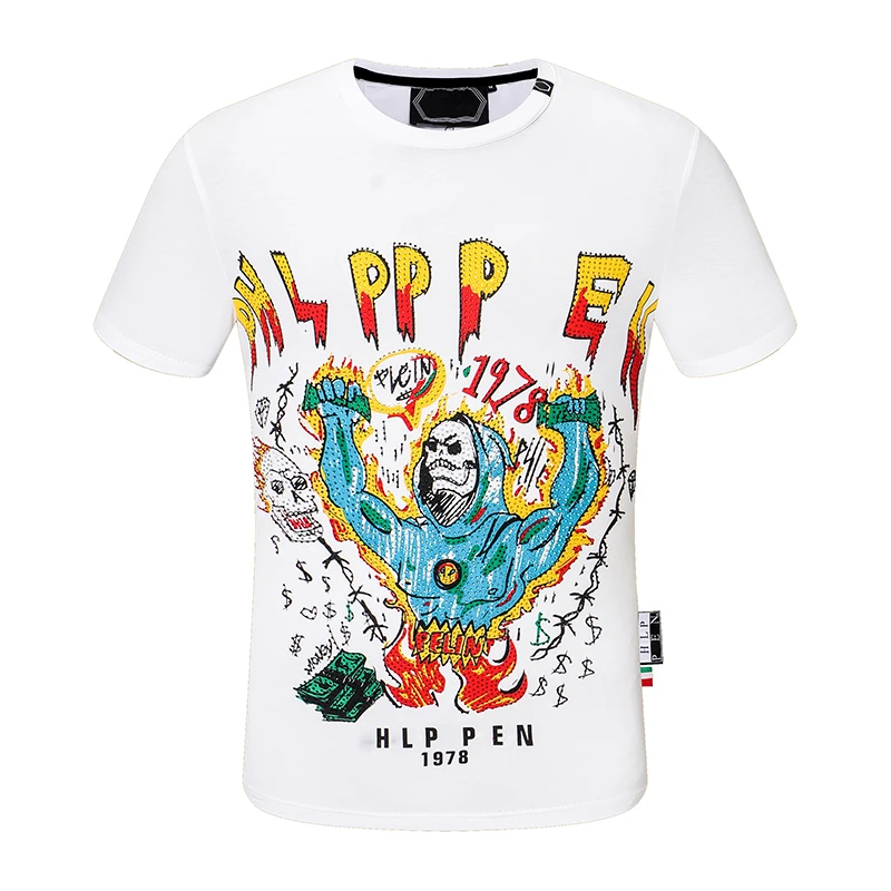PP Men T-shirt Round Neck Short Sleeve Men Tops 3D Printed Skull Short Sleeve Hip Hop Streetwear Male Fashion Sports T-shirt
PP Men T-shirt Round Neck Short Sleeve Men Tops 3D Printed Skull Short Sleeve Hip Hop Streetwear Male Fashion Sports T-shirt