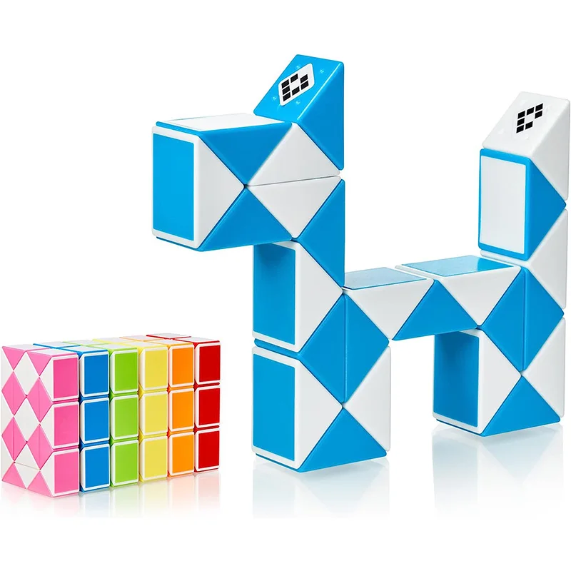 

Fidget Snake Cube Mini Twist Puzzle Bulk Toys for Kids Teens Stocking Stuffers,Birthday Party Favors,Pinata Random Colorsمكعبات