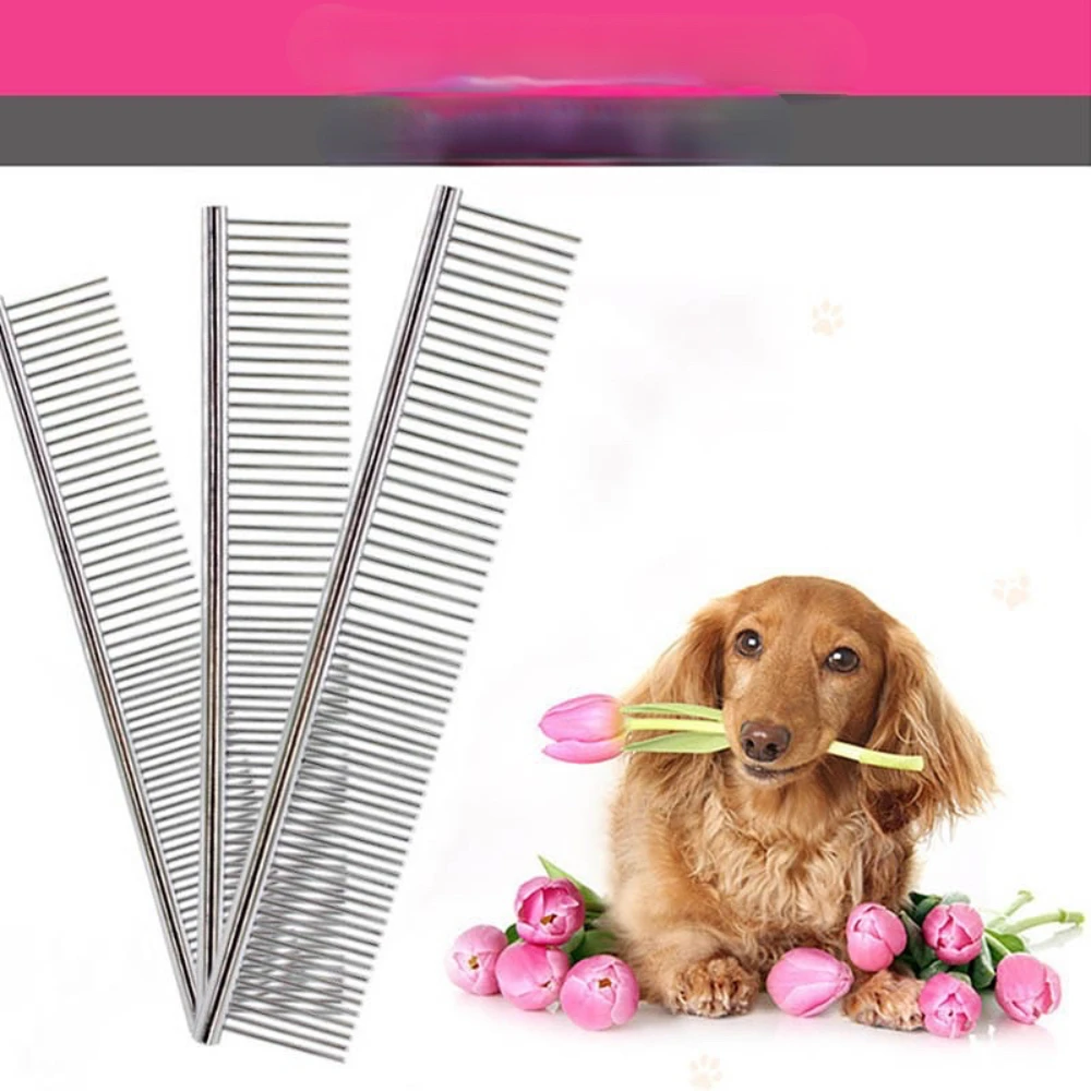 New Dog Comb Long Thick Hair Fur Removal Brush Stainless Steel Lightweight Pets Dog Cat Grooming Combs Pins Pet Grooming Supplie
New Dog Comb Long Thick Hair Fur Removal Brush Stainless Steel Lightweight Pets Dog Cat Grooming Combs Pins Pet Grooming Supplie