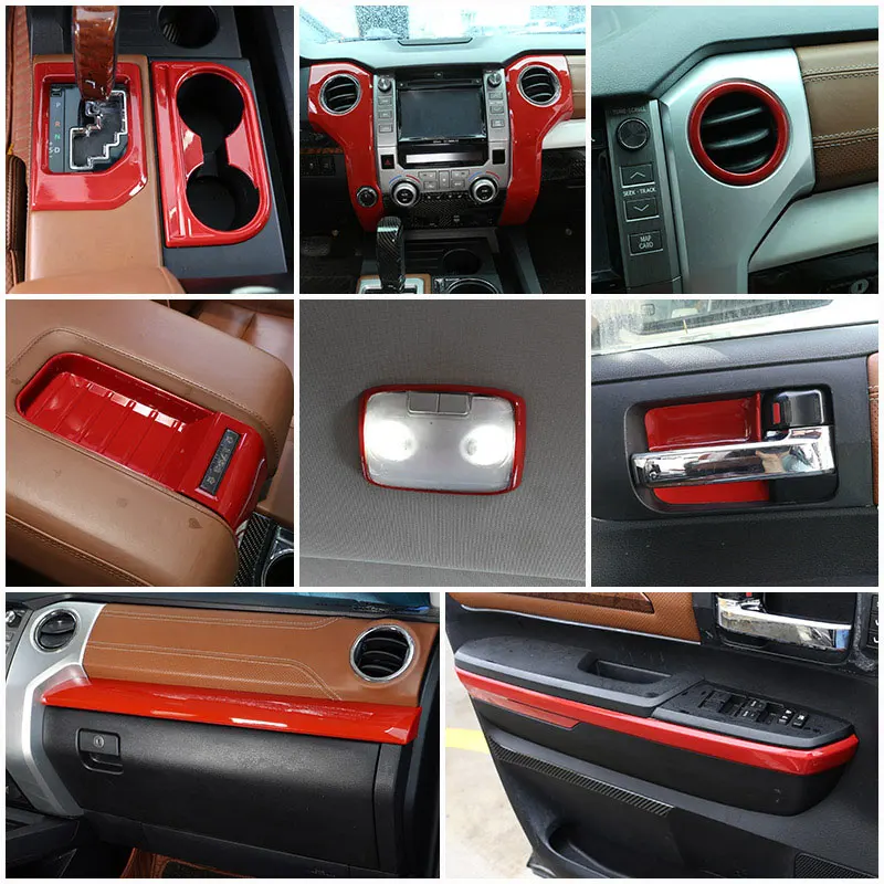 ABS Red Car styling For Toyota Tundra 14-21 Car modification interior trim strip frame cover trim strip Stickers Car Accessories
ABS Red Car styling For Toyota Tundra 14-21 Car modification interior trim strip frame cover trim strip Stickers Car Accessories