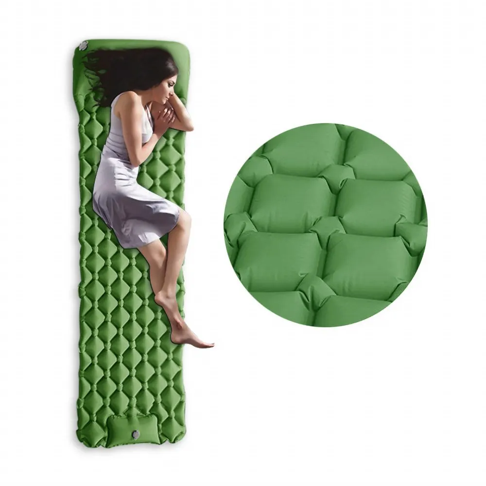 Inflatable Sleeping Pad Camping Mattress with Pillows Travel Mat Folding Bed Air Cushion Hiking Trekking
Inflatable Sleeping Pad Camping Mattress with Pillows Travel Mat Folding Bed Air Cushion Hiking Trekking