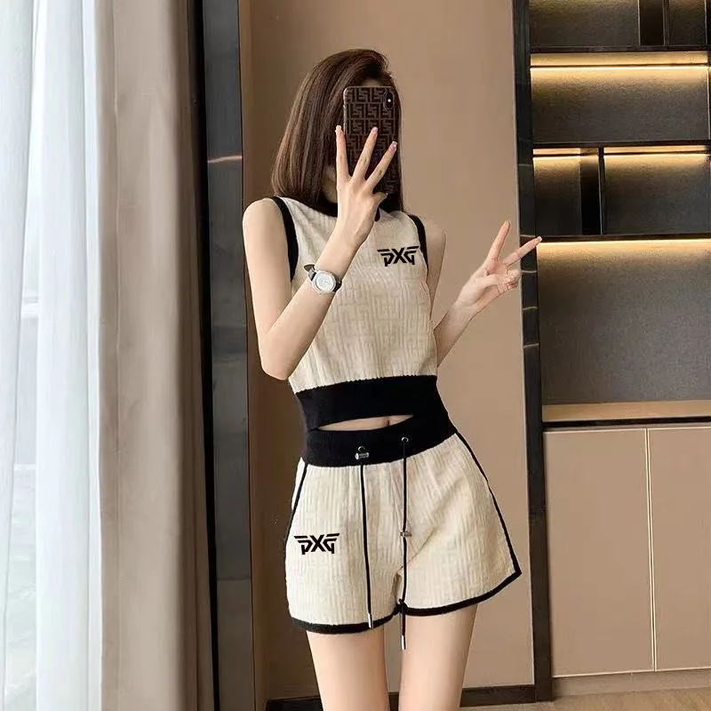 Women's Golf Clothing 2-piece Set Summer Horse Golf Suit Malbon Golf T-shirt Suit Hooded Golf Wear Golf Shorts Women's Golf Wear
Women's Golf Clothing 2-piece Set Summer Horse Golf Suit Malbon Golf T-shirt Suit Hooded Golf Wear Golf Shorts Women's Golf Wear