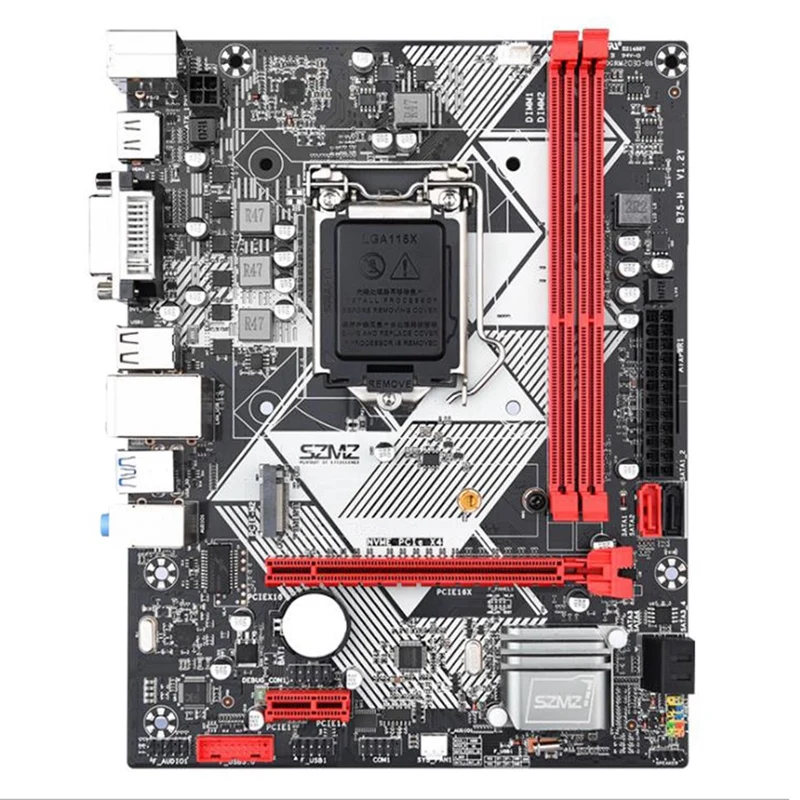 B75-H Desktop Computer Motherboard LGA1155 USB3.0 2XDDR3 COM Interface PCI-E 1Xx1 VGA+HDIMI Compatible+DVI Interface
B75-H Desktop Computer Motherboard LGA1155 USB3.0 2XDDR3 COM Interface PCI-E 1Xx1 VGA+HDIMI Compatible+DVI Interface