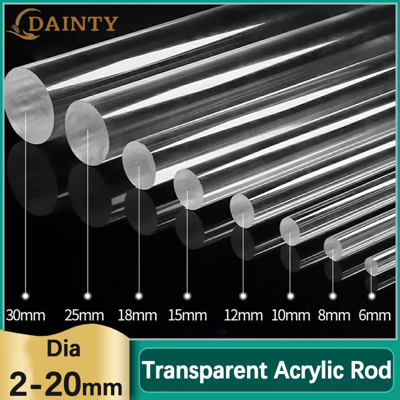Акриловый стержень 2-20 мм
Акриловый стержень 2-20 мм