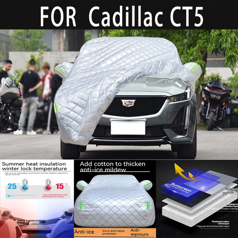 For Cadillac CT5 auto hail proof protective cover, snow cover, sunshade, waterproof and dustproof external car accessories
For Cadillac CT5 auto hail proof protective cover, snow cover, sunshade, waterproof and dustproof external car accessories