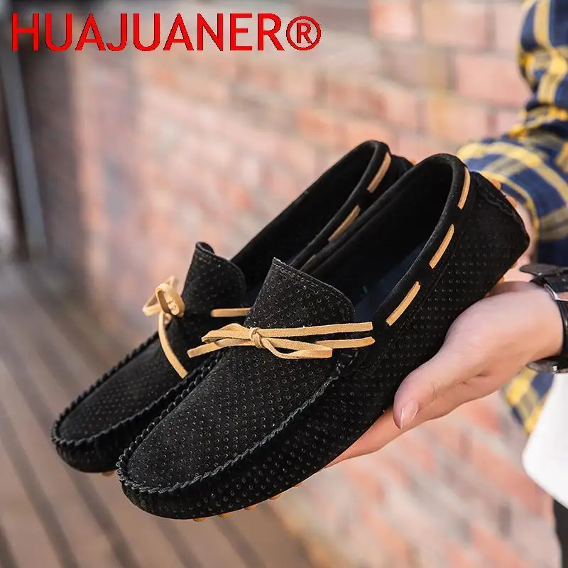 New Summer Men's Loafers Suede Leather Sandals Casual Soft Flat Slip-on Shoes Hollow Out Breathable Tassel Driving Footwear Male
New Summer Men's Loafers Suede Leather Sandals Casual Soft Flat Slip-on Shoes Hollow Out Breathable Tassel Driving Footwear Male