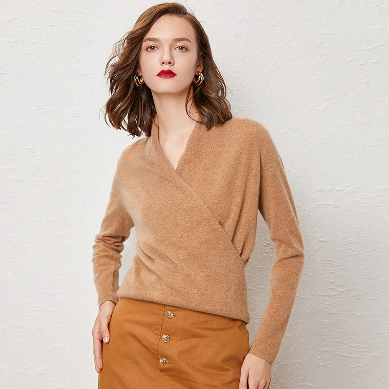 V-neck Sweater Women's Slim Fit Cross Short Sweater Women's Pullover Knitting Bottoming Shirt Outer Wear
V-neck Sweater Women's Slim Fit Cross Short Sweater Women's Pullover Knitting Bottoming Shirt Outer Wear