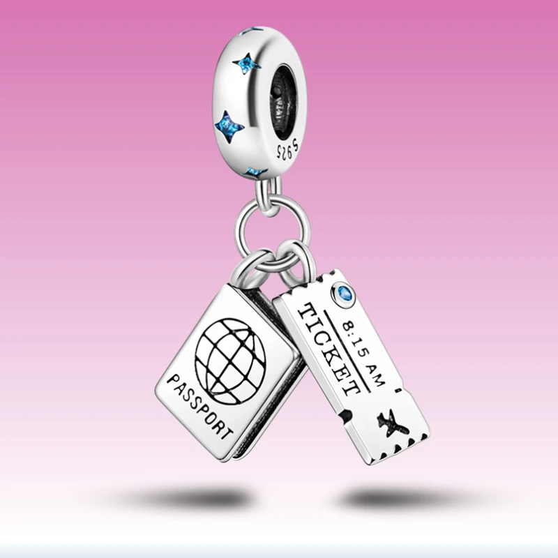 Travel Around The World Series 100% 925 Sterling Silver Ticket Passport Charms Pendants Fit Pandora Women Bracelet Jewelry
Travel Around The World Series 100% 925 Sterling Silver Ticket Passport Charms Pendants Fit Pandora Women Bracelet Jewelry