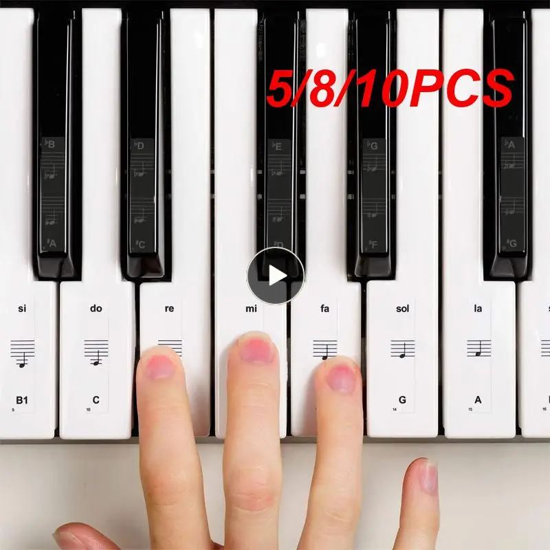 54/61/88 Key Piano Stickers Transparent Reusable Piano Keyboard PVC Sticker Piano Stave Electronic Keyboard Name Note Sticker
54/61/88 Key Piano Stickers Transparent Reusable Piano Keyboard PVC Sticker Piano Stave Electronic Keyboard Name Note Sticker