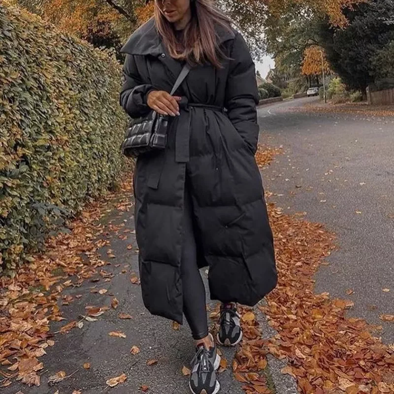 New2022 Thick Loose Parkas Women Fashion Solid Covered Button Coats Women Elegant Tie Belt Long Cotton Jackets Female Ladies
New2022 Thick Loose Parkas Women Fashion Solid Covered Button Coats Women Elegant Tie Belt Long Cotton Jackets Female Ladies