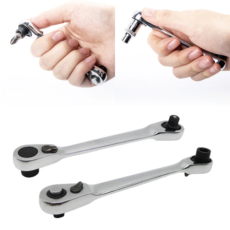 Bit Double Quick Wrench Tools Ratchet Spanner 1/4 For Hand Socket Two-way Ended Adjustable Inch Screwdriver Mechanic Portable
Bit Double Quick Wrench Tools Ratchet Spanner 1/4 For Hand Socket Two-way Ended Adjustable Inch Screwdriver Mechanic Portable