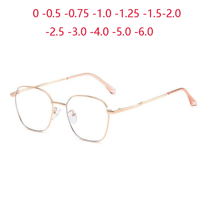 Blue Light Blocking Square Shortsighted Eyeglasses Women Metal Minus Lens Photochromic Goggle Diopter 0 -0.5 -0.75 -1.0 To -6.0
Blue Light Blocking Square Shortsighted Eyeglasses Women Metal Minus Lens Photochromic Goggle Diopter 0 -0.5 -0.75 -1.0 To -6.0