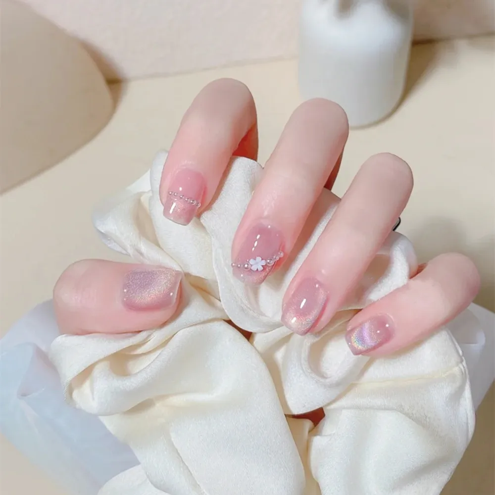 24Pcs/Set Short Round Head Ballet Press on Nail Tips Full Cover Artificial Coffin Fake Nails Art Wearing Reusable False Nails
24Pcs/Set Short Round Head Ballet Press on Nail Tips Full Cover Artificial Coffin Fake Nails Art Wearing Reusable False Nails
