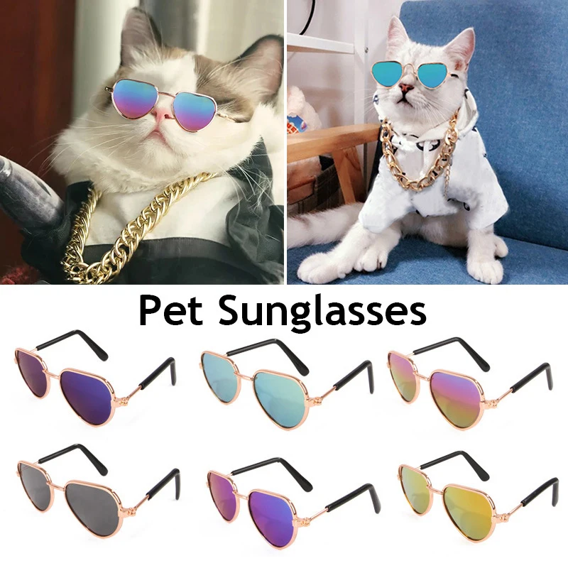 New Love Heart Shape Dog Sunglasses Lovely Vintage Dogs Cats Sun Glasses Reflection Eye Wear Glasses for Small Dogs Photos Props
New Love Heart Shape Dog Sunglasses Lovely Vintage Dogs Cats Sun Glasses Reflection Eye Wear Glasses for Small Dogs Photos Props