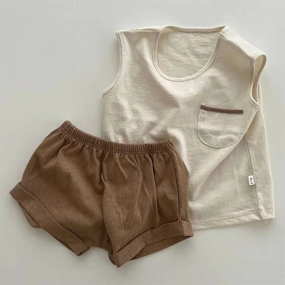 Menoea Summer Baby Boys Girls Set New Baby Sleeveless T Shirts Clothes Set Vest + Shorts 2pcs Suit Casual Toddler Kids Outfits
Menoea Summer Baby Boys Girls Set New Baby Sleeveless T Shirts Clothes Set Vest + Shorts 2pcs Suit Casual Toddler Kids Outfits