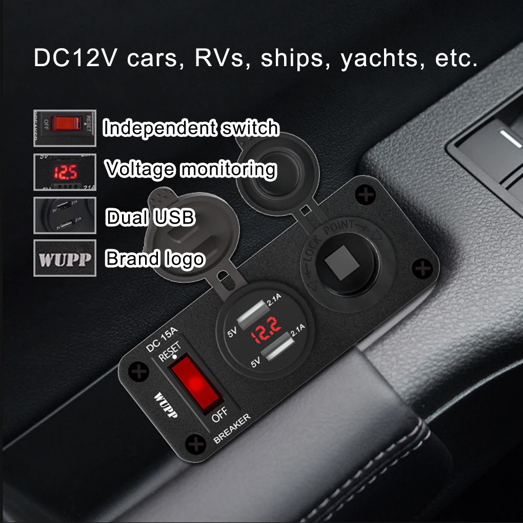 Cars Switch Panel Cigarette Lighter Charger Socket Automobile Voltmeter
Cars Switch Panel Cigarette Lighter Charger Socket Automobile Voltmeter