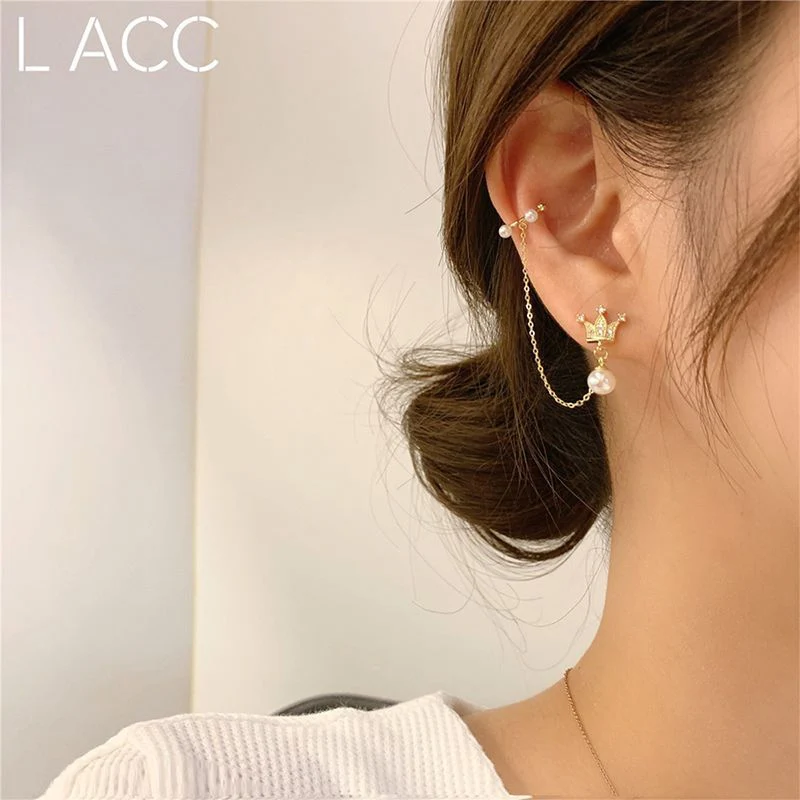 Korean 925 Silver Needle Crown Pearl Shiny Rhinestone Women Earrings Fashion Party Elegant Tassel Ear Clip Jewelry Daily Wedding
Korean 925 Silver Needle Crown Pearl Shiny Rhinestone Women Earrings Fashion Party Elegant Tassel Ear Clip Jewelry Daily Wedding