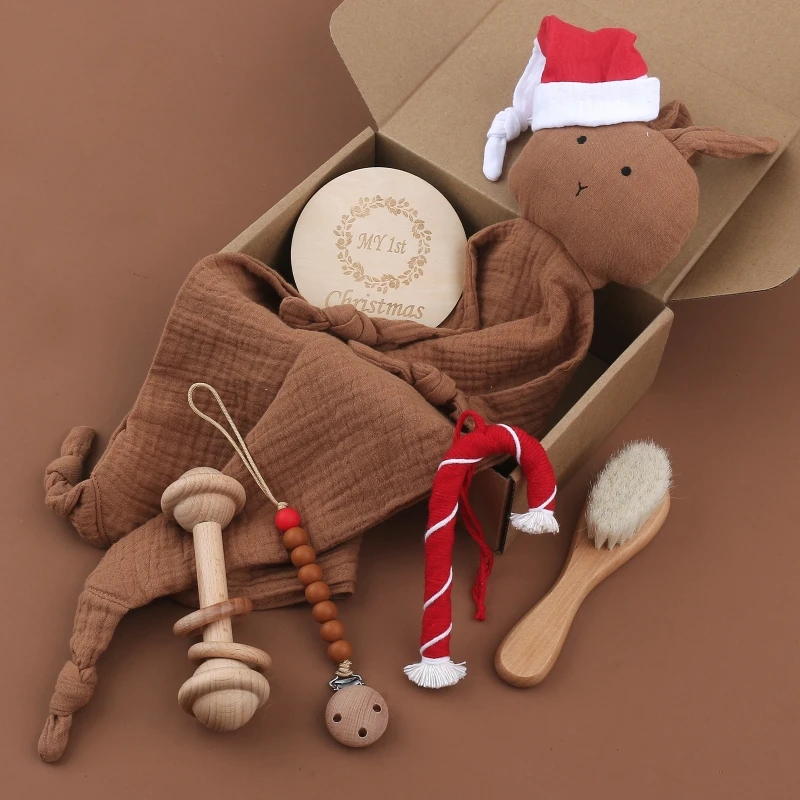 6Pcs Baby Bunny Cotton Soothe Appease Towel Hairbrush Gift Wooden Toy Silicone Pacifier Clips Chain Christmas Gift Box BX0D
6Pcs Baby Bunny Cotton Soothe Appease Towel Hairbrush Gift Wooden Toy Silicone Pacifier Clips Chain Christmas Gift Box BX0D
