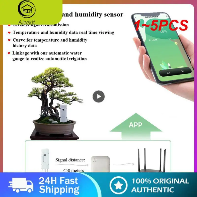 1~5PCS Plant Monitor Outdoor Soil Temperature Meter Moisture Humidity Tester Sensor Garden Automation Irrigation TUYA Detector
1~5PCS Plant Monitor Outdoor Soil Temperature Meter Moisture Humidity Tester Sensor Garden Automation Irrigation TUYA Detector