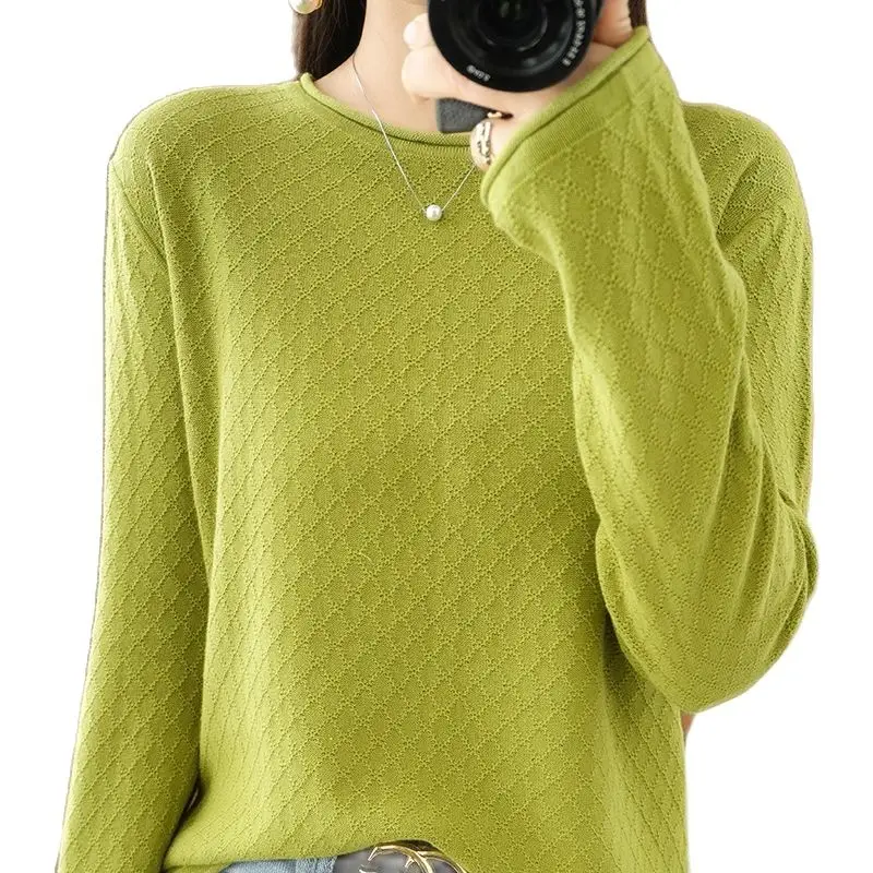 Spring Autumn Woman Sweater Basic Style Round Collar Long Sleeve Thin Jumper Female Pullover 100% Cotton Knit Top Clothing Shirt
Spring Autumn Woman Sweater Basic Style Round Collar Long Sleeve Thin Jumper Female Pullover 100% Cotton Knit Top Clothing Shirt