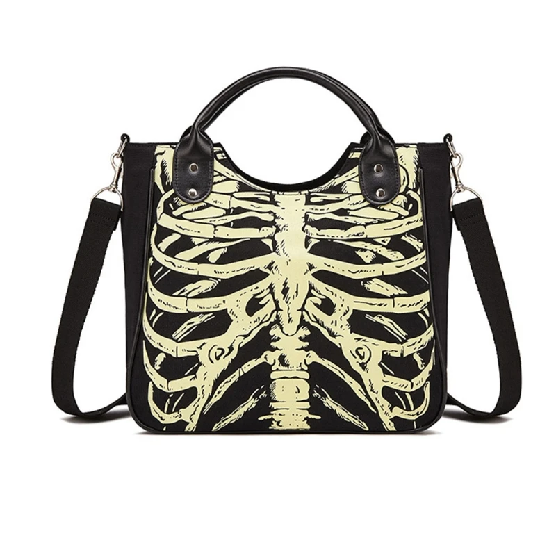 Luminous Gothic Skeleton Bones Bags Female Halloween Casual Women Punk Shoulder Bag Fashion Crossbody Handbag
Luminous Gothic Skeleton Bones Bags Female Halloween Casual Women Punk Shoulder Bag Fashion Crossbody Handbag