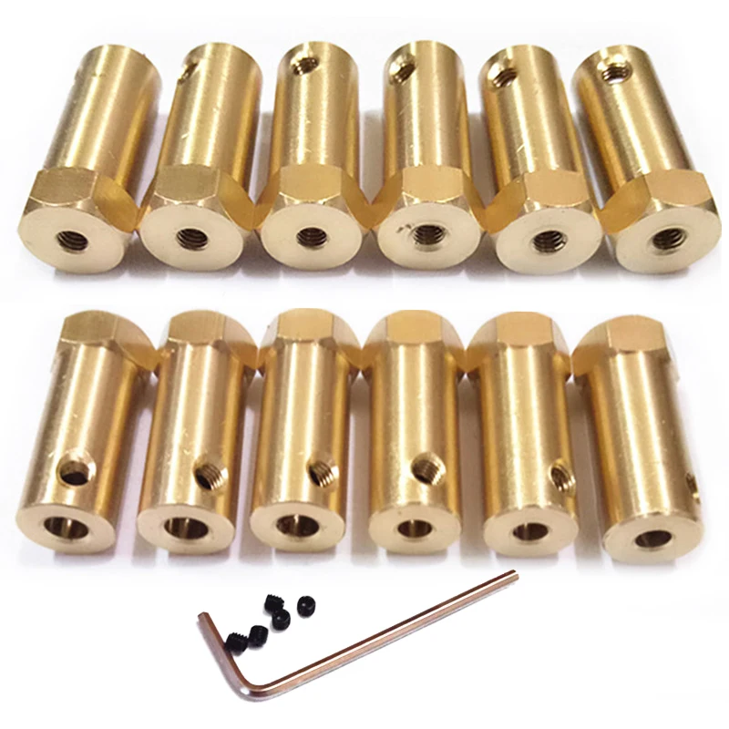 5/10Pcs 3/4/5/6/7/8mm Brass Rigid Motor Shaft Coupling Hexagonal CNC Motor Shaft Coupler Transmission Connector Sleeve Adapter
5/10Pcs 3/4/5/6/7/8mm Brass Rigid Motor Shaft Coupling Hexagonal CNC Motor Shaft Coupler Transmission Connector Sleeve Adapter