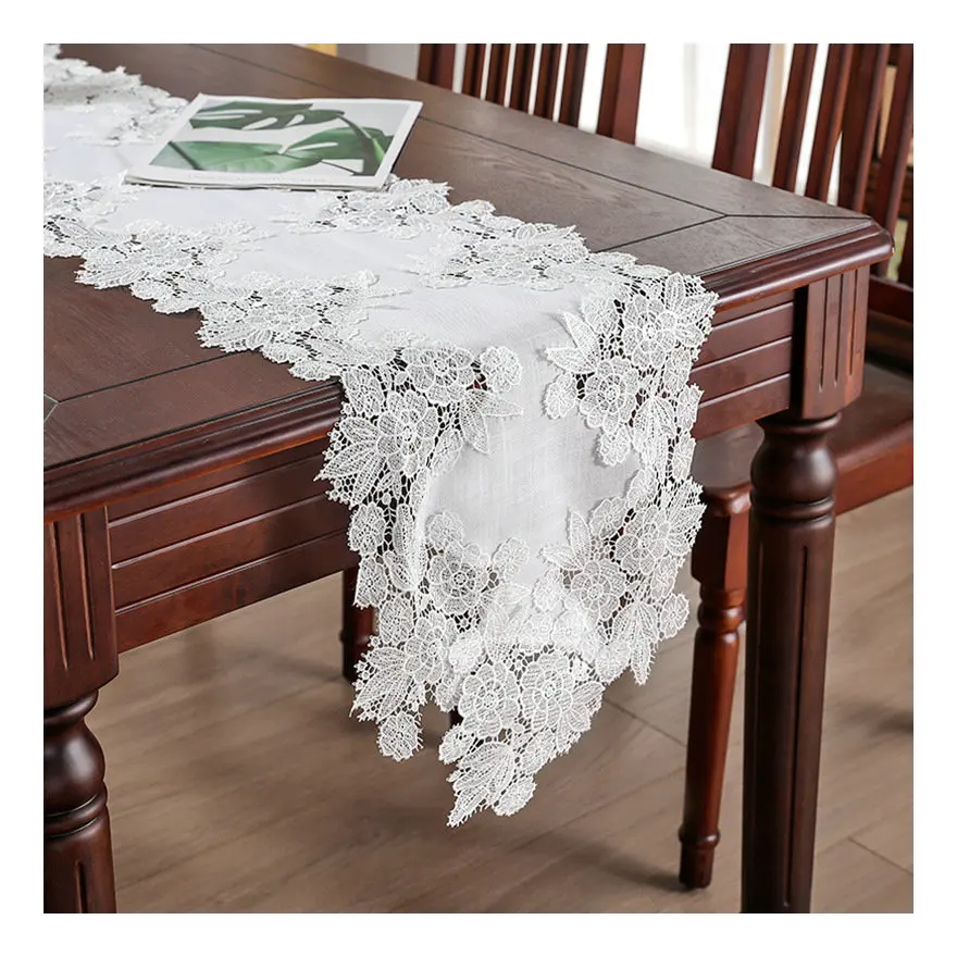 Embroidered Lace Dresser Scarves White Floral Farmhouse Table Runner Linen for Bedrooom Rustic Wedding Party Coffee Table Decor
Embroidered Lace Dresser Scarves White Floral Farmhouse Table Runner Linen for Bedrooom Rustic Wedding Party Coffee Table Decor