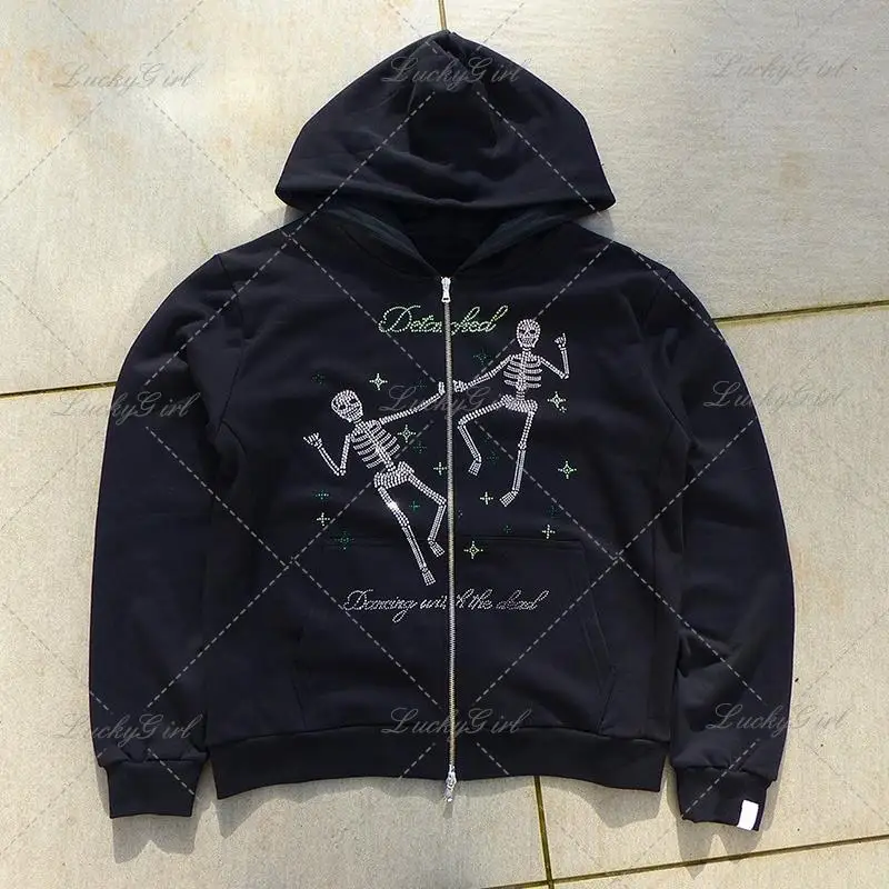 Skull Skeleton Rhinestone Hoodie Y2K Clothes Gothic Long Sleeve Sweatshirt Punk Retro Diamond Jacket Hip Hop Streetwear Autumn
Skull Skeleton Rhinestone Hoodie Y2K Clothes Gothic Long Sleeve Sweatshirt Punk Retro Diamond Jacket Hip Hop Streetwear Autumn