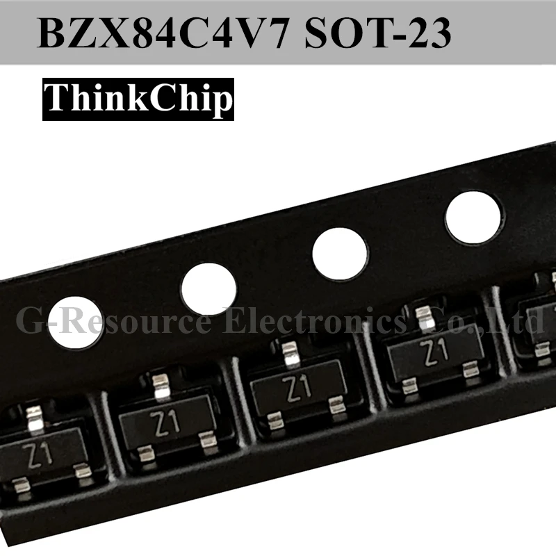(100 шт.) BZX84C4V7 SOT-23 SMD стабилизированный диод напряжения 4,7 В (маркировка Z1)
(100 шт.) BZX84C4V7 SOT-23 SMD стабилизированный диод напряжения 4,7 В (маркировка Z1)
