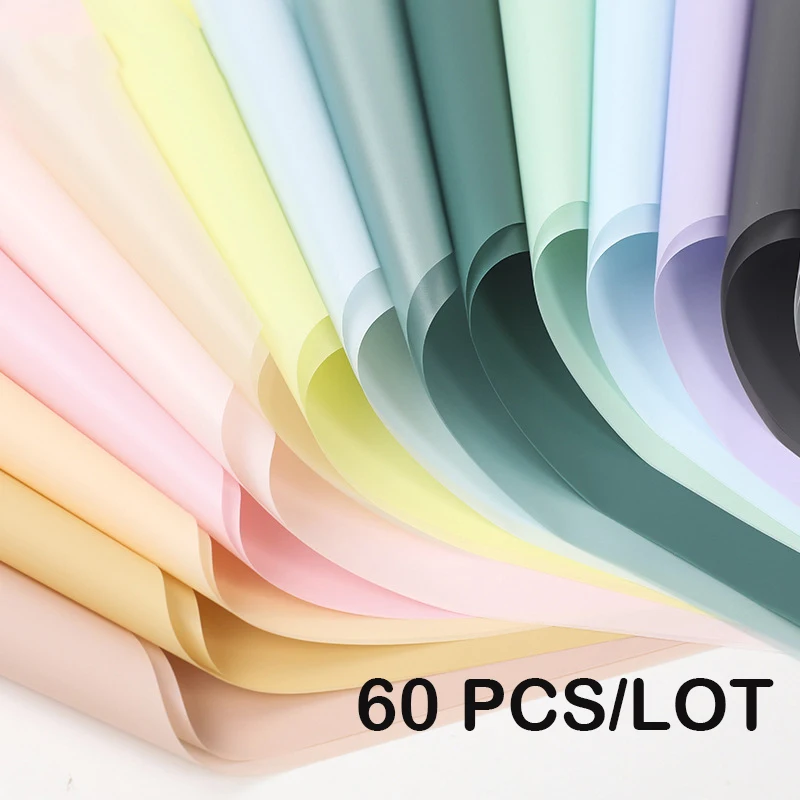 60Pcs/lot Flower Wrapping Paper Waterproof Solid Color Matte Paper Flower Shop Art Packaging Material Bouquet Package Supplies
60Pcs/lot Flower Wrapping Paper Waterproof Solid Color Matte Paper Flower Shop Art Packaging Material Bouquet Package Supplies