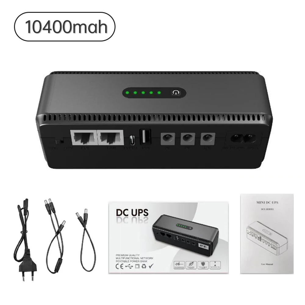 Портативный ИБП 8800/10400 мАч для маршрутизатора
Портативный ИБП 8800/10400 мАч для маршрутизатора