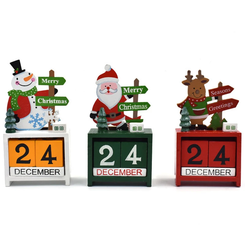 Christmas Decorations Wooden Calendar ornaments Home Decoration Accessories Cartoon Date Desktop Accessories Christmas Gifts
Christmas Decorations Wooden Calendar ornaments Home Decoration Accessories Cartoon Date Desktop Accessories Christmas Gifts