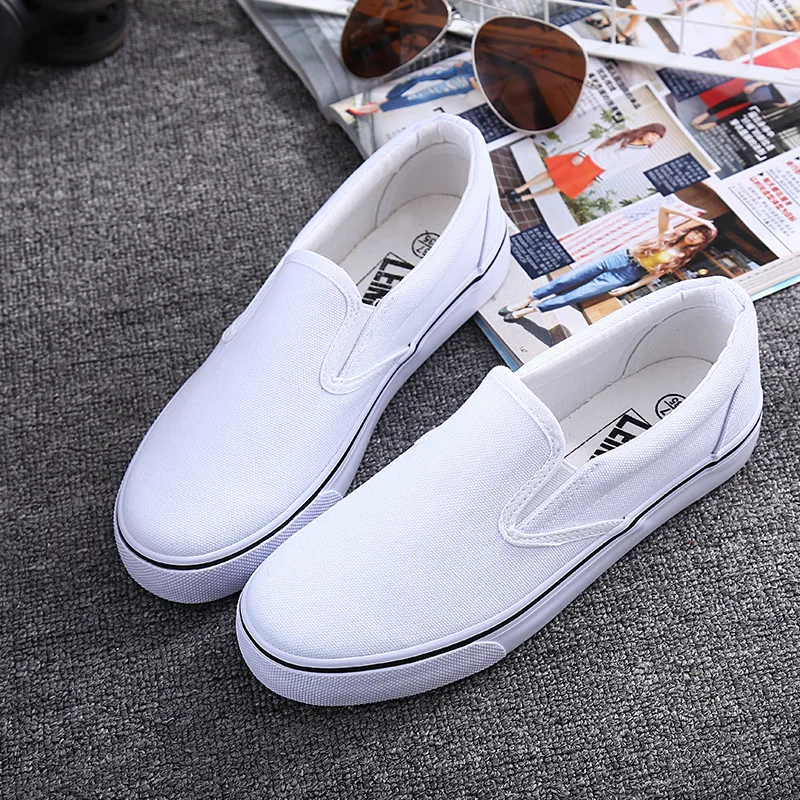 Women Skate Vulcanized Sneakers Shoes Casual Loafer Canvas Summer Shoes For Men Pure Color Slip-on Flat Streetwear Simplicity
Women Skate Vulcanized Sneakers Shoes Casual Loafer Canvas Summer Shoes For Men Pure Color Slip-on Flat Streetwear Simplicity