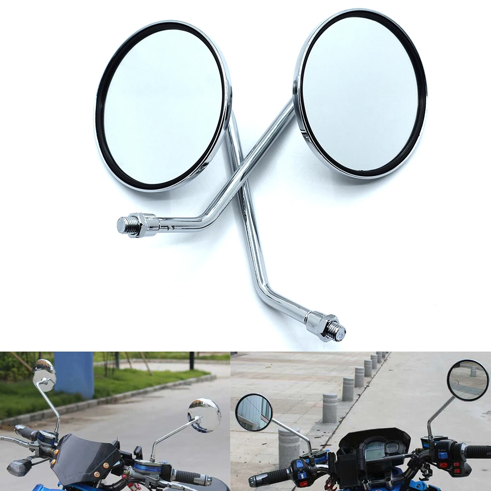 

Universal Motorcycle Back Side Mirrors 10mm Motorbike Rear View Mirror For Yamaha FZ1 FAZER FZ6 FZ6R FZ8 XJ6 MT-07 MT-09 FZ-09