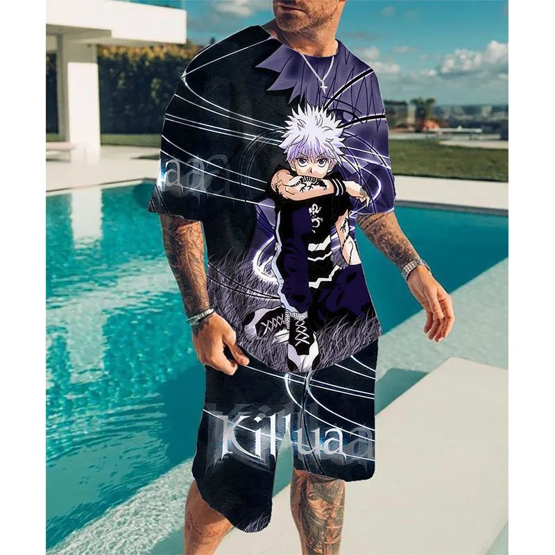 Men's Anime T-shirt Sets Hunter x Hunter Killua 3D Print Hisoka Tracksuit T Shirts Shorts 2 Pieces Streetwear Oversized Suits
Men's Anime T-shirt Sets Hunter x Hunter Killua 3D Print Hisoka Tracksuit T Shirts Shorts 2 Pieces Streetwear Oversized Suits