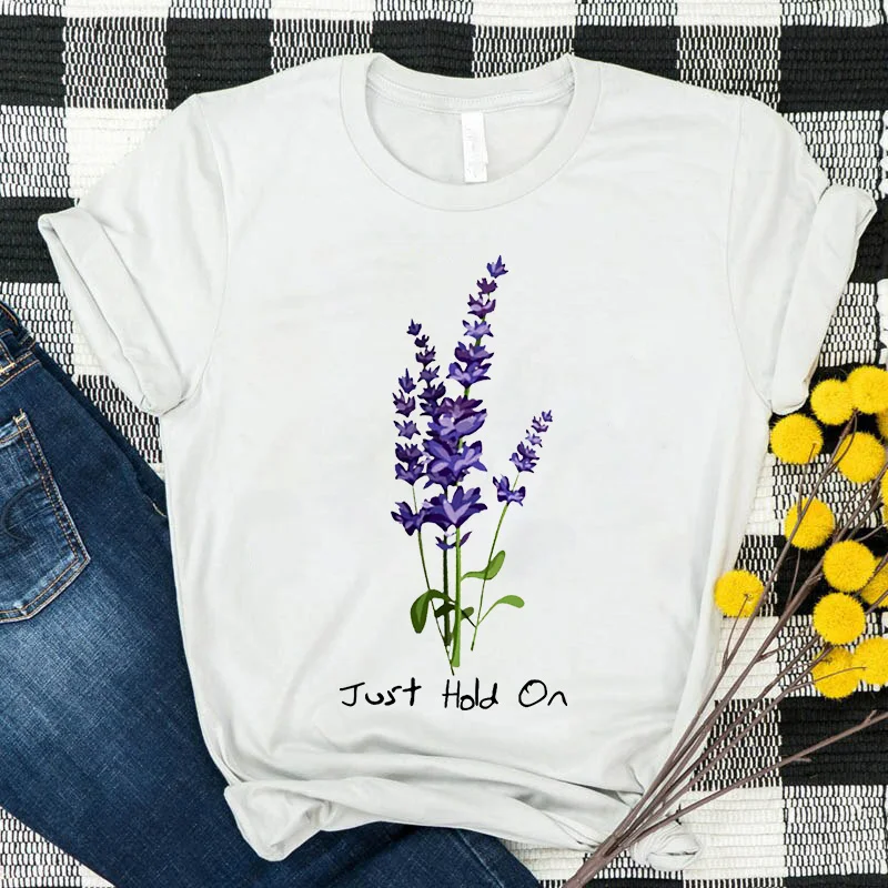 Kawaii Cartoon Purple Flower T Shirt Women Funny Just Hold On Print Summer Tops Graphic Hip Hop Kawaii Aesthetic female Tshirt
Kawaii Cartoon Purple Flower T Shirt Women Funny Just Hold On Print Summer Tops Graphic Hip Hop Kawaii Aesthetic female Tshirt