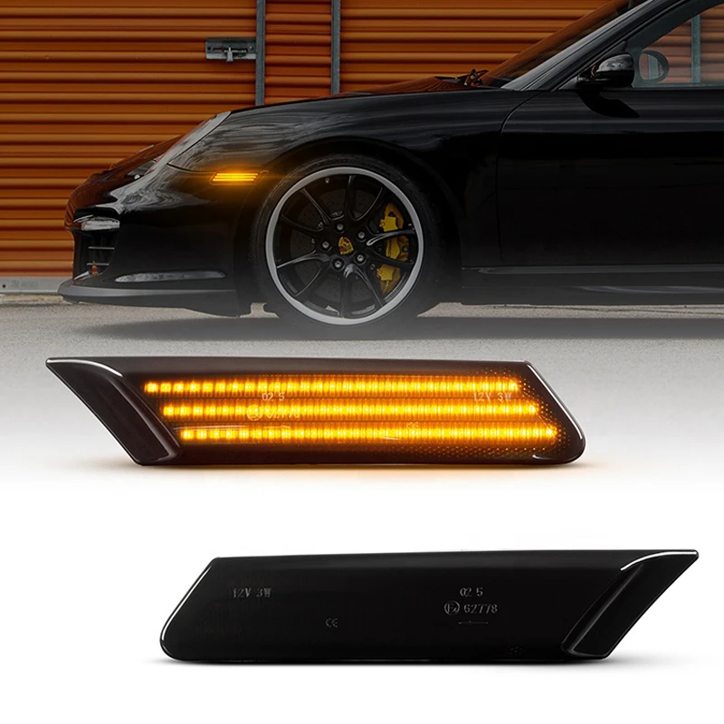 2Pcs Dynamic Led Turn Signal Sequential Blinker Side Marker Lights For Porsche 911 typ 997 Boxster 987 Cayman Carrera GT2 GT3
2Pcs Dynamic Led Turn Signal Sequential Blinker Side Marker Lights For Porsche 911 typ 997 Boxster 987 Cayman Carrera GT2 GT3