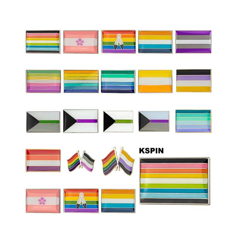Demisexual Pride Flag Gray Pride Alloromantic Asexual Pride Rainbow & Asexual flag lapel pin badge pin Brooch Icons
Demisexual Pride Flag Gray Pride Alloromantic Asexual Pride Rainbow & Asexual flag lapel pin badge pin Brooch Icons