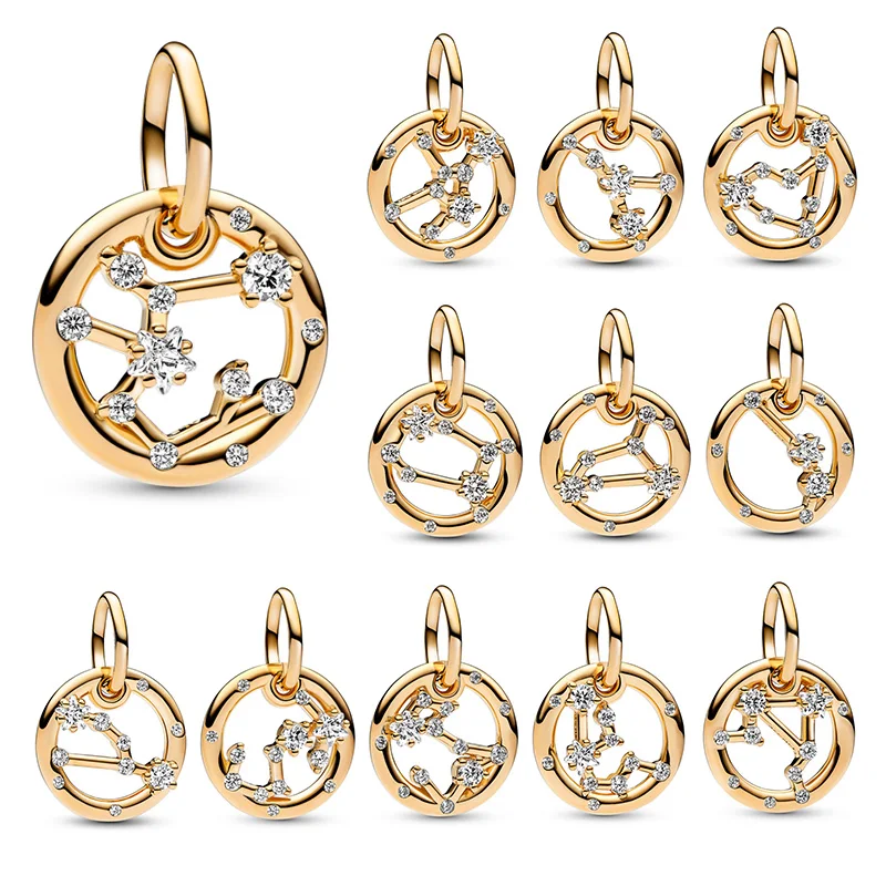 Twelve Astrological Signs 14K Gold Plating Pendant DIY Charm S925 Silver Plating
Twelve Astrological Signs 14K Gold Plating Pendant DIY Charm S925 Silver Plating