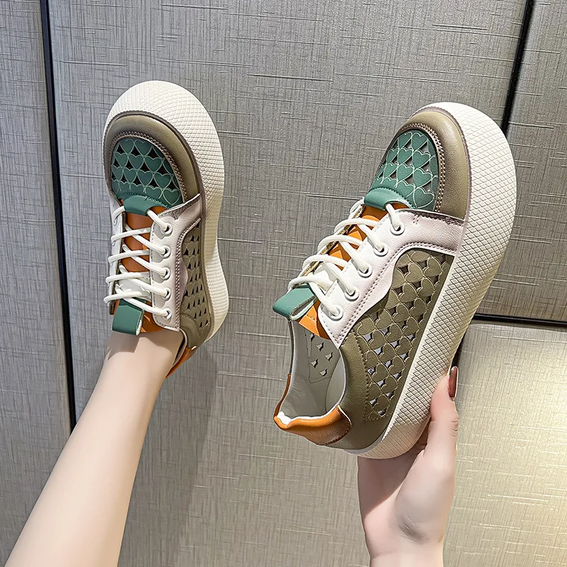 Small White Shoes Women's Shoes 2022 New Summer Breathable Flat All-match Thick-soled Thin Sports Casual Sports Shoes
Small White Shoes Women's Shoes 2022 New Summer Breathable Flat All-match Thick-soled Thin Sports Casual Sports Shoes